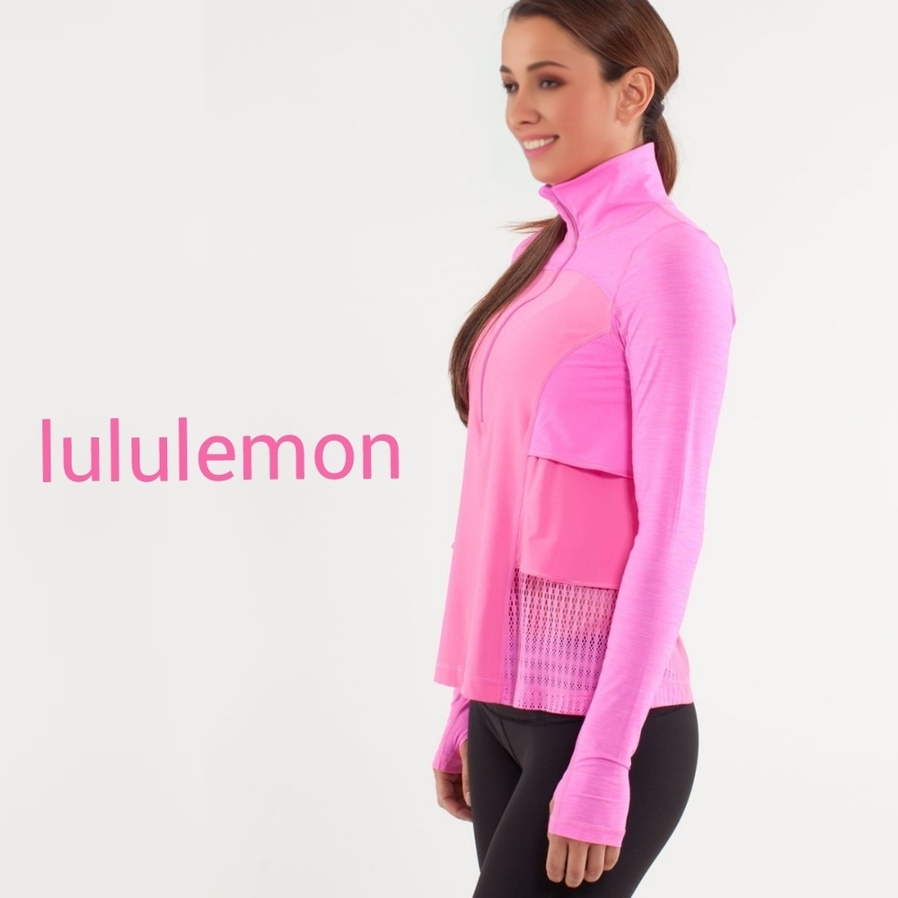 Lululemon Sun Runner Half Zip Pullover Pow Pink – Women’s 4